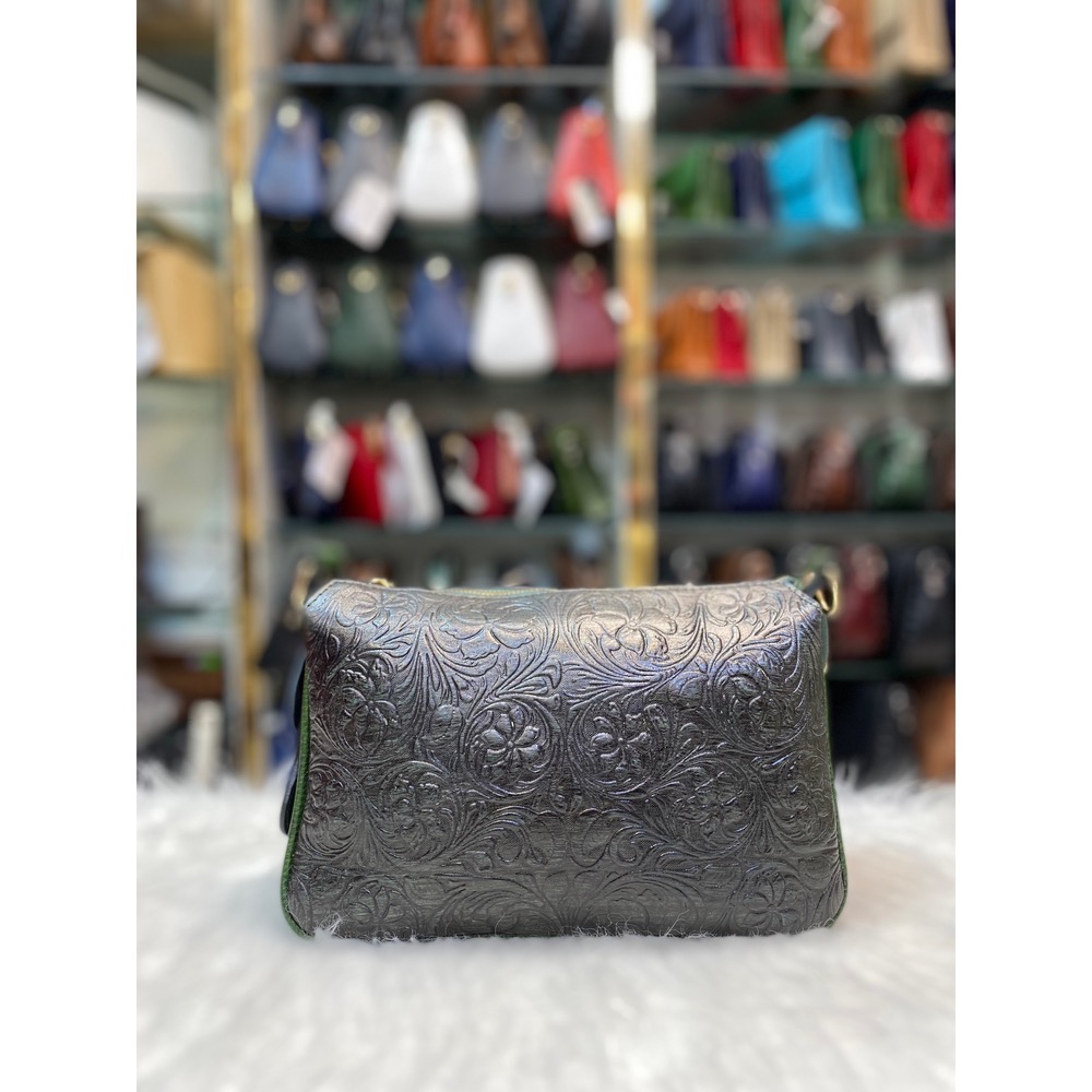 کیف دوشی یشمی تیره