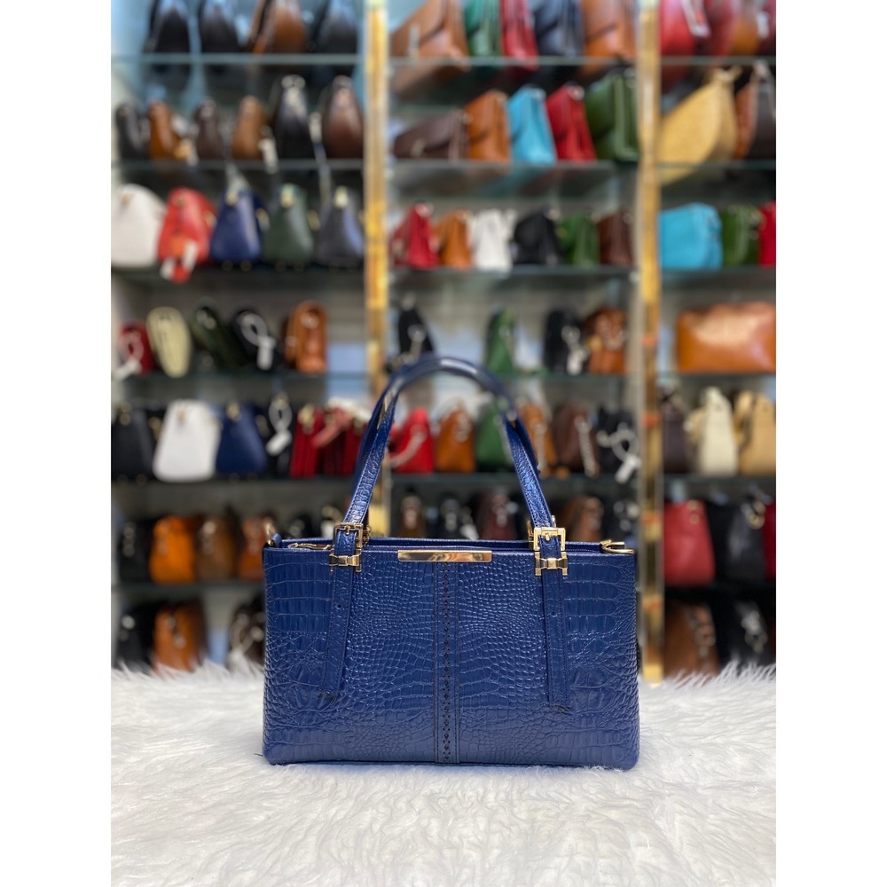 کیف دوشی سرمه ای کروکو