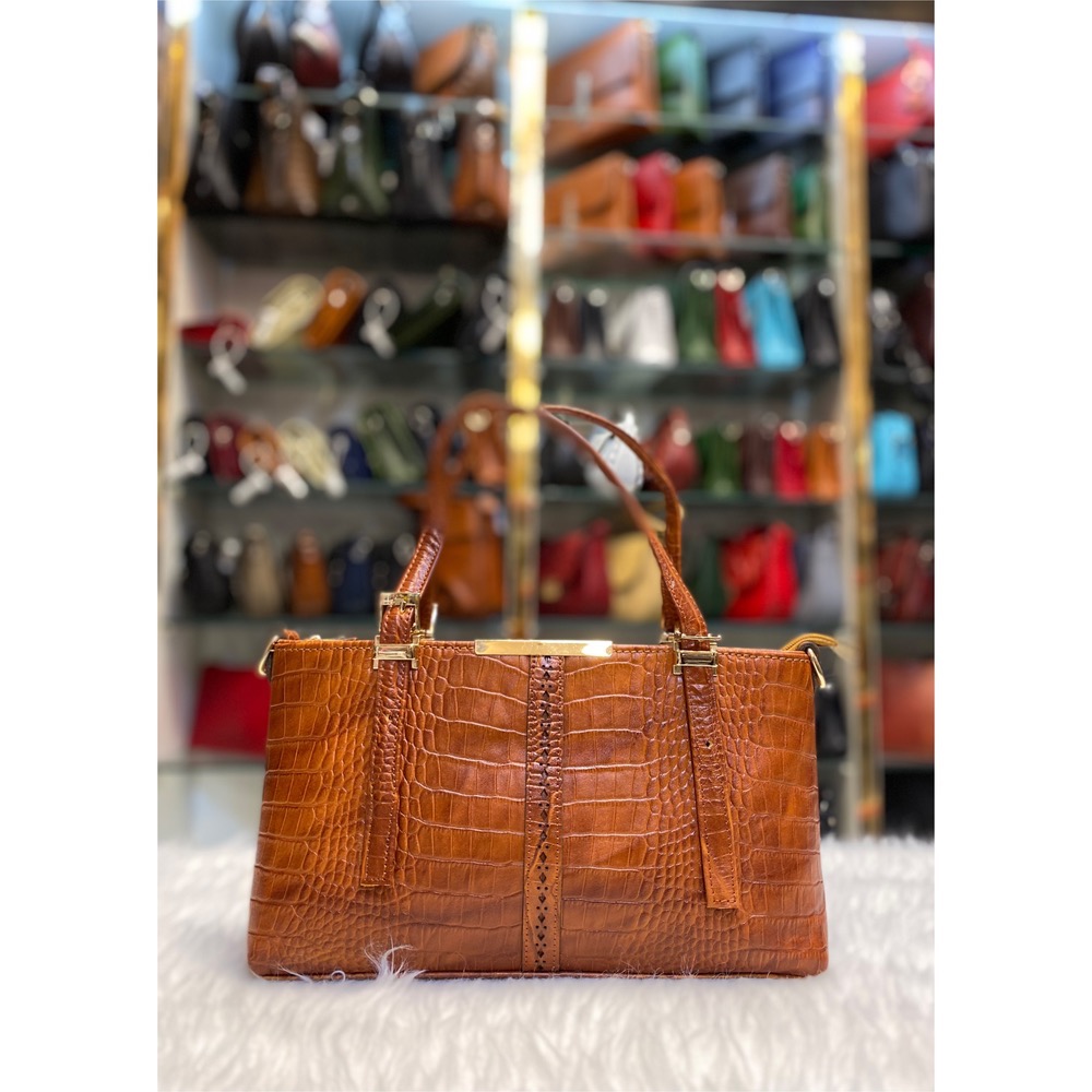 کیف زنانه دستی دوشی عسلی