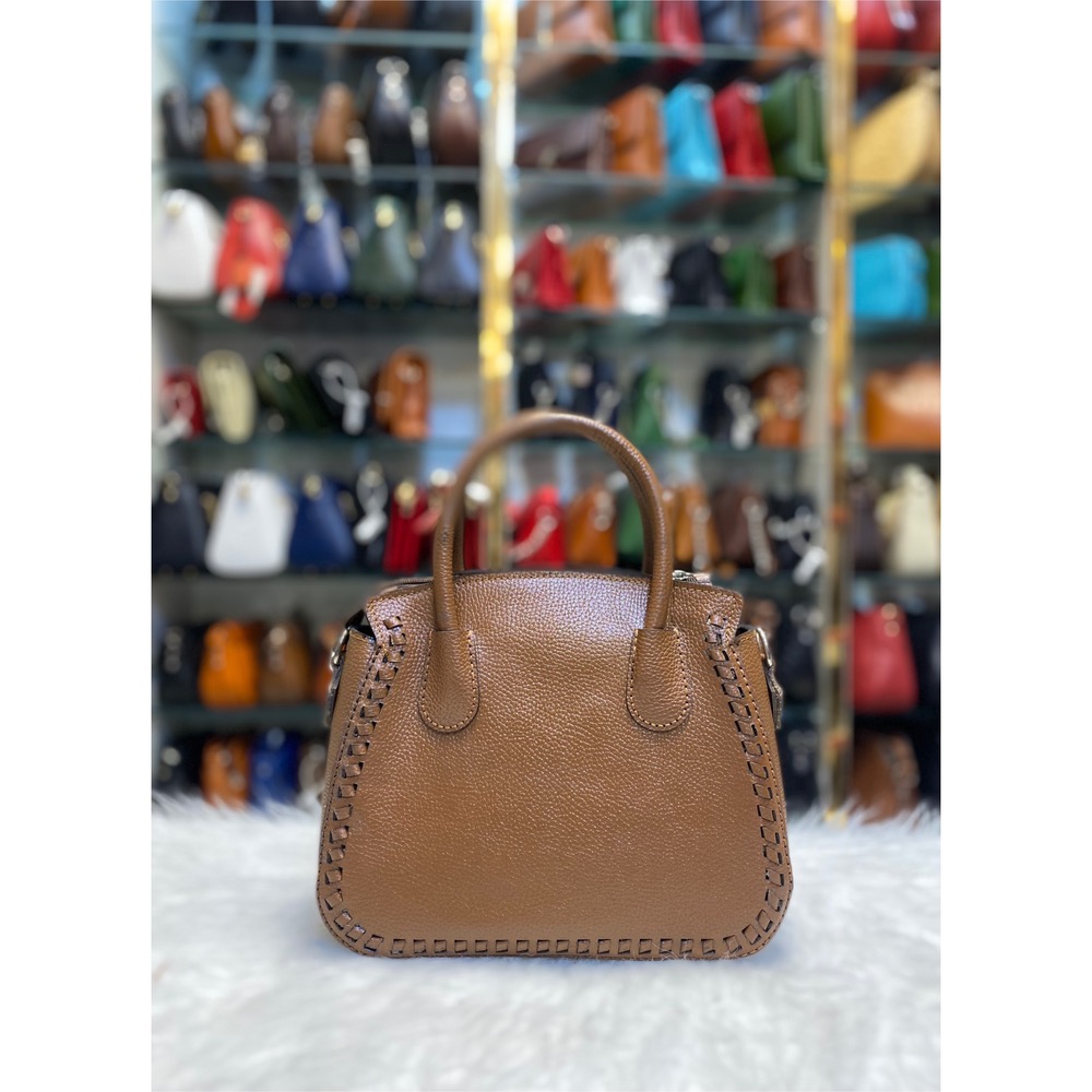 کیف دستی دوشی کاراملی