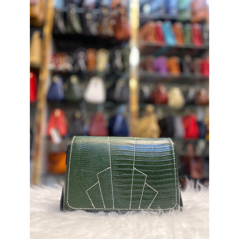 کیف طرح الماس سبز