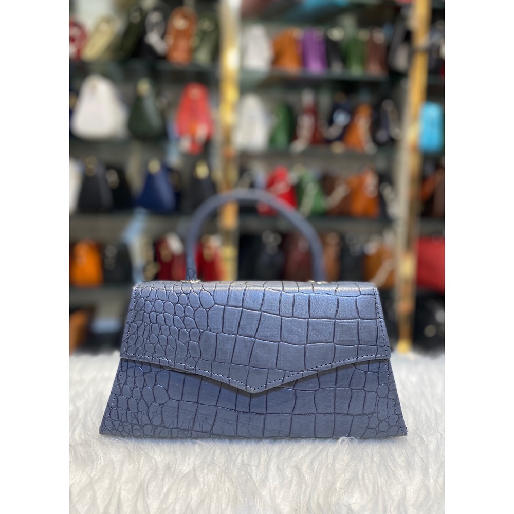 کیف دستی دوشی طوسی