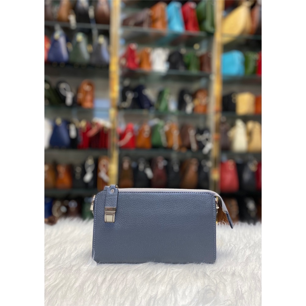 کیف دستی دوشی طوسی