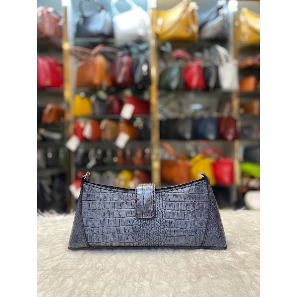 کیف دستی دوشی طوسی