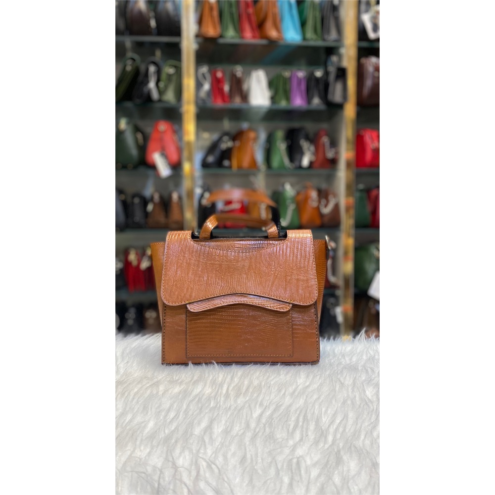 کیف دستی دوشی عسلی