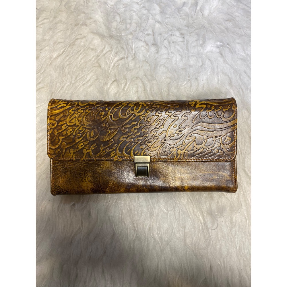 کیف پول زنانه عسلی