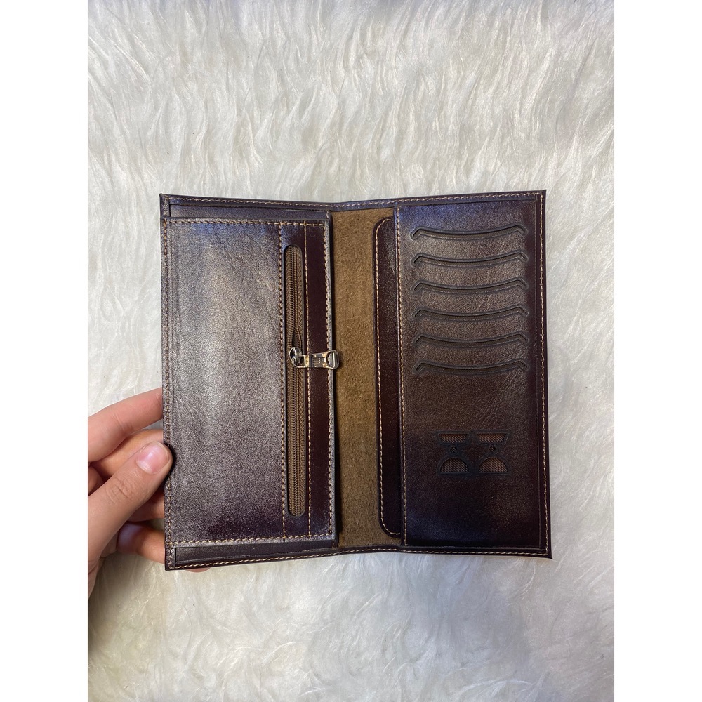 کیف پول قهوه ای