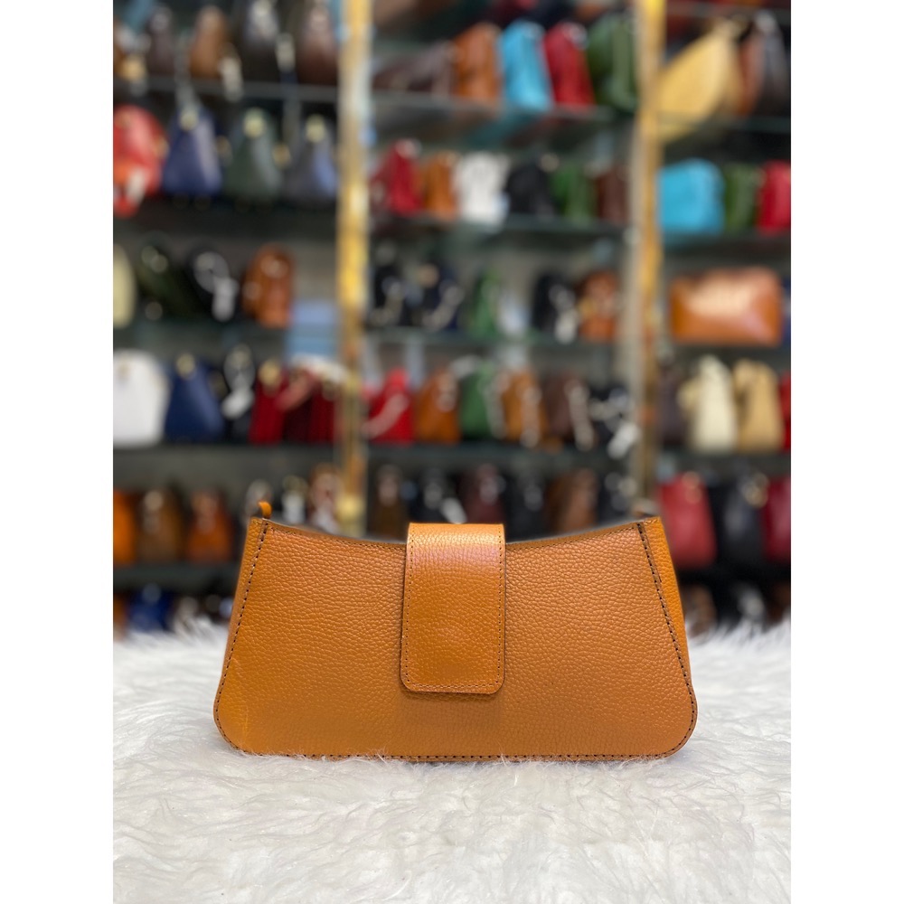 کیف دستی دوشی عسلی