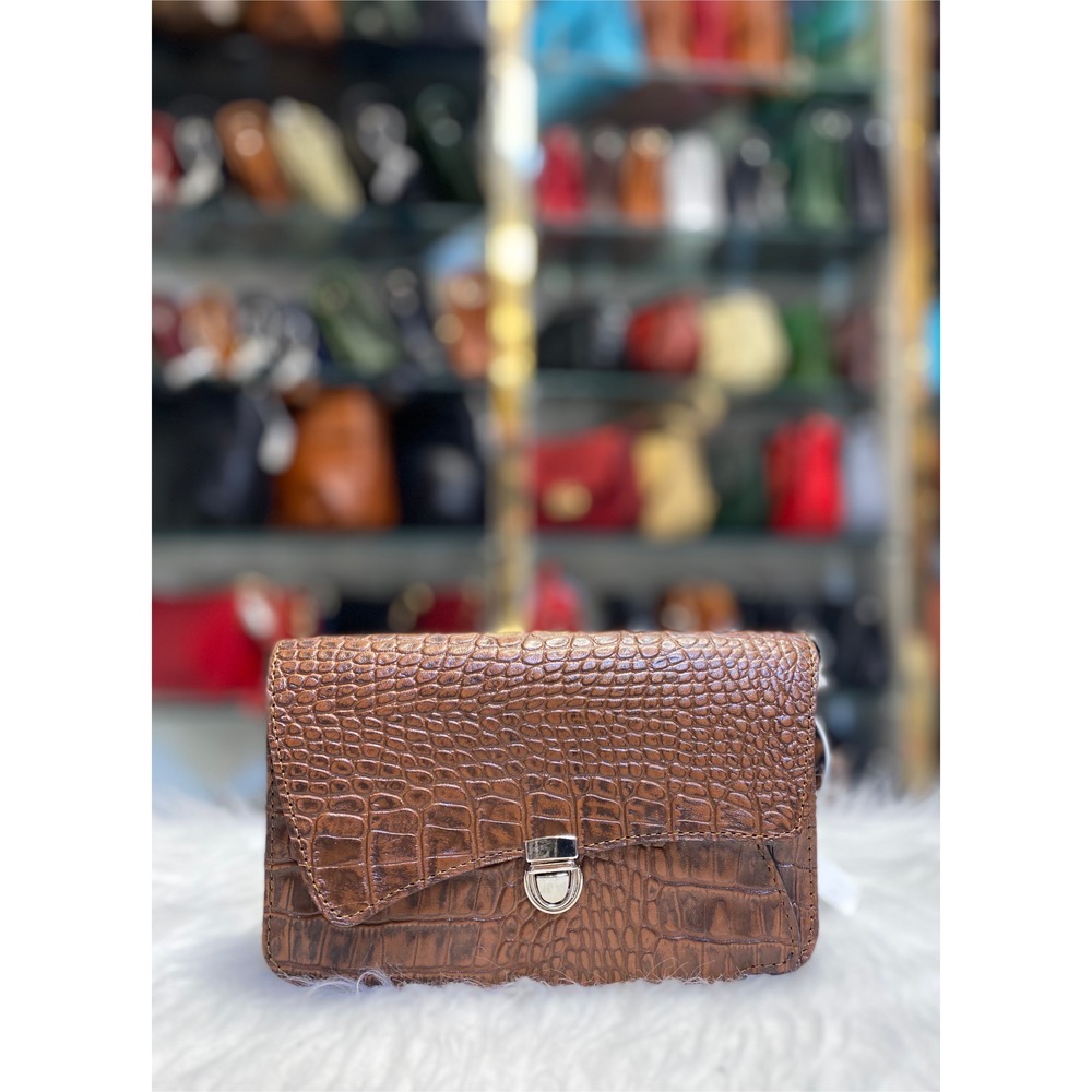 کیف زنانه عسلی دوشی