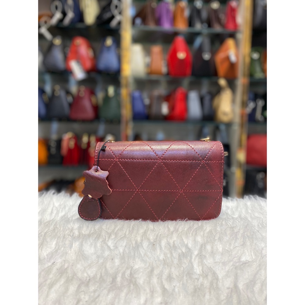 کیف زنانه عنابی